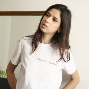 T-shirt brodé “Combat d’Amour”